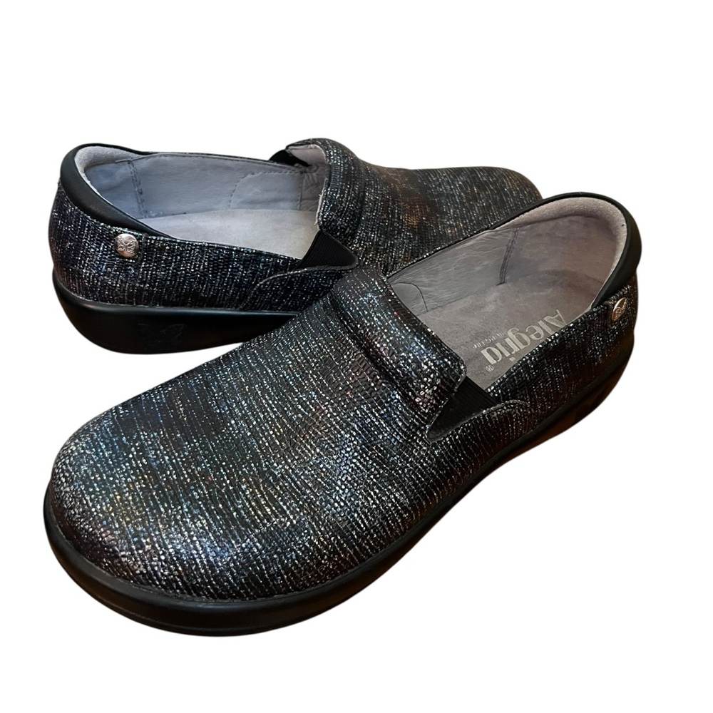 Alegria by PG Lite Keli Glimmer Glam Comfort Clogs US 10 Euro 40 Blue Kel-292
